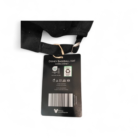 NWT DISNEY Patch Black Mickey Mouse Baseball Cap - Picture 4 of 4